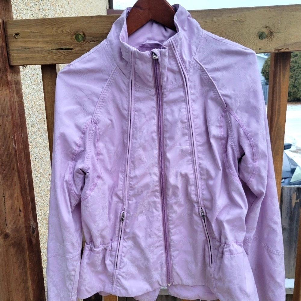Rare Mauve Lilac Lululemon Define Jacket Windbreaker Style Sz 6